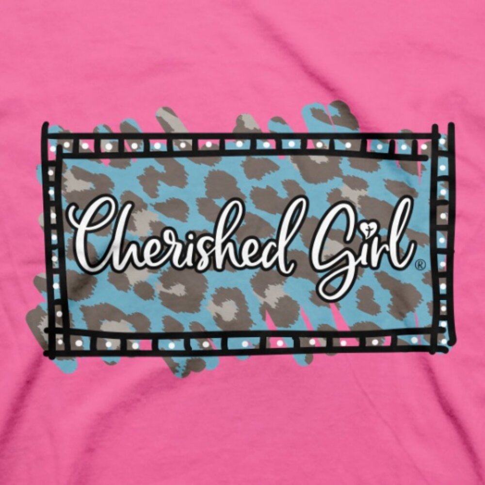 Kerusso Cherished Girl Leopard Cross Adult Woman's T-Shirt - New - Picture 4 of 4